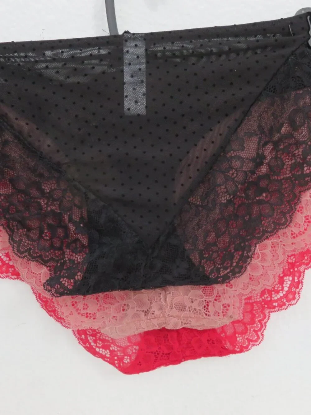 (#140)  MARILYN MONROE 3pk Lace Bikini Full Lace Cheeky underwear Panties